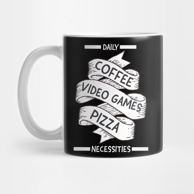 Daily Necessities, Coffee,  video games, pizza by DeraTobi